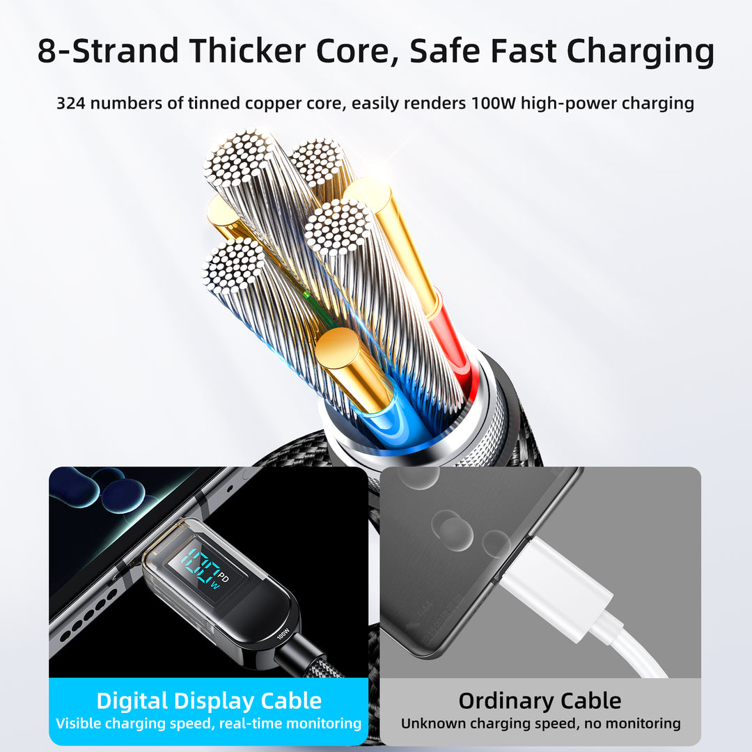 2_a7b56734-c294-419b-b2c8-e4a686504159_1080x JR S-CC100A4 100W Display PD Charging Data Cable 1.2m - Image 3