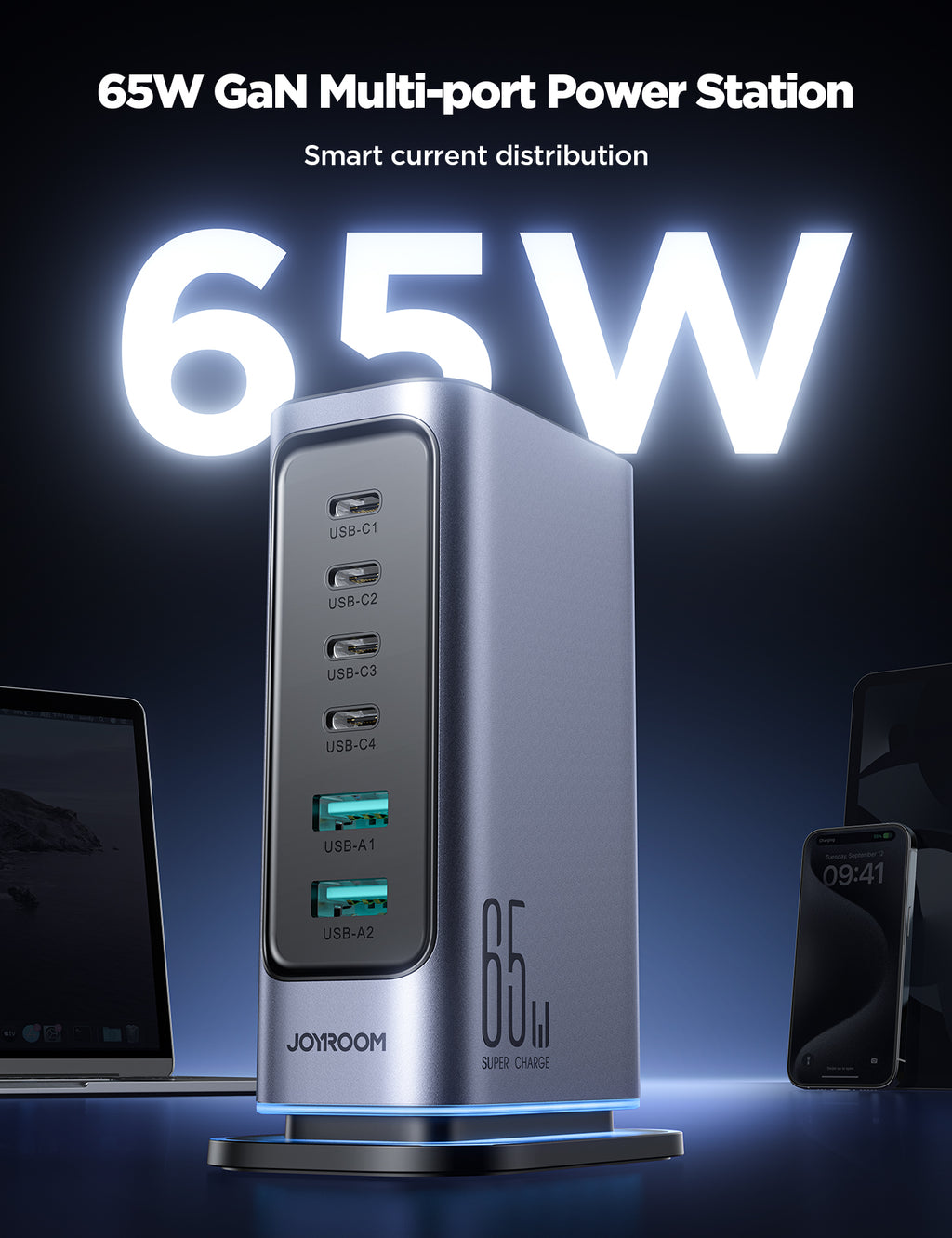 2.1_3e572081-5bab-4e6c-a554-ef1ad6ca5736 Joyroom JR-TCM02 6 In 1 65W Multi-Port Charger - Image 10