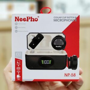 Neepho NP58 Collar Clip Button Wireless Microphone