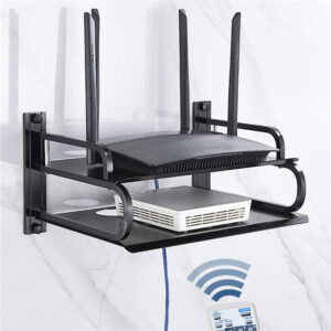 Wall Mounted WiFi Router and Onu Metal Router Stand