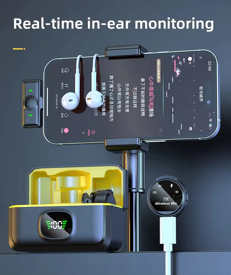 Neepho NP58 Collar Clip Button Wireless Microphone