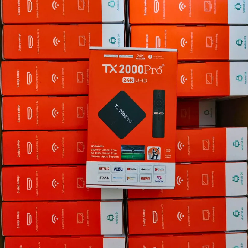 Tx2000ProAndroidTvBox Tx1000 Pro Voice Control Android TV Box - Image 1